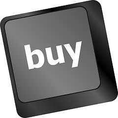 Image showing keyboard buy now icon - business concept