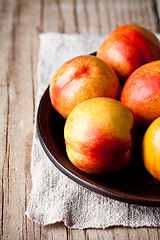 Image showing fresh nectarines