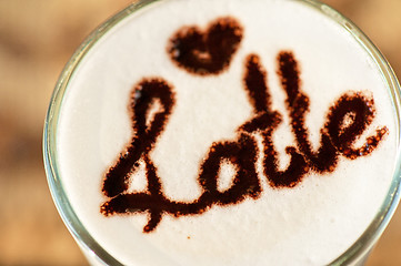 Image showing latte closeup