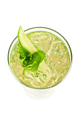 Image showing cocktail with cucumber