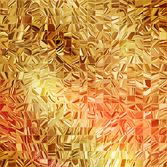 Image showing Gold mosaic background. EPS 10
