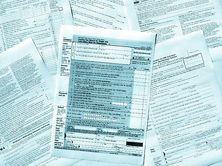 Image showing Tax forms