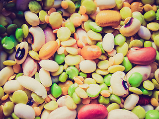 Image showing Retro look Beans salad