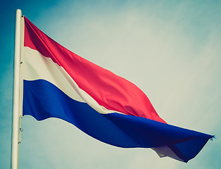 Image showing Retro look Flag of Luxembourg