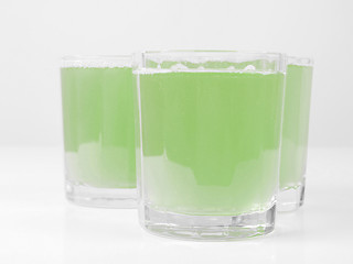 Image showing Green apple juice