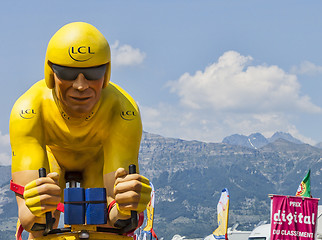 Image showing LCL Yellow Cyclist Mascot