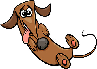 Image showing cute happy dog cartoon illustration