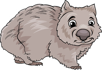 Image showing wombat animal cartoon illustration