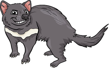 Image showing tasmanian devil cartoon illustration
