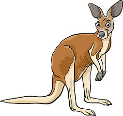 Image showing kangaroo animal cartoon illustration