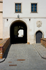 Image showing The entrance gate of the castle Spilberk in Brno.