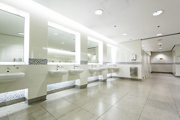 Image showing interior of private restroom 