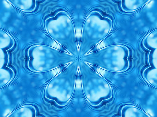 Image showing Blue background with abstract pattern