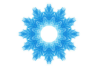 Image showing Abstract blue design element