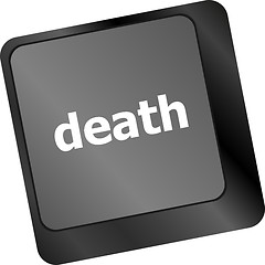 Image showing death button on computer keyboard pc key