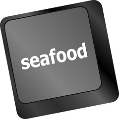 Image showing keyboard key layout with sea food button