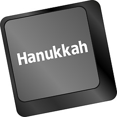 Image showing keyboard key with hanukkah word on it