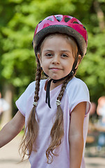 Image showing Little biker