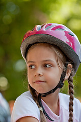 Image showing Little biker