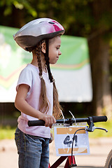 Image showing Little biker