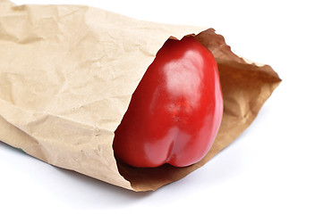 Image showing Vegetables in paper bag