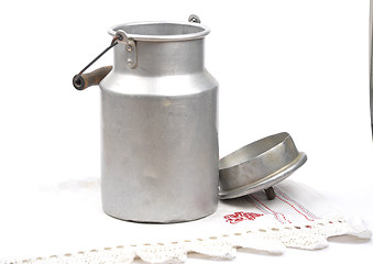Image showing Milk can open