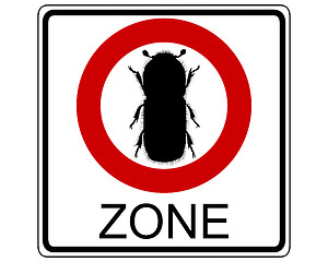 Image showing Bark-beetle traffic sign