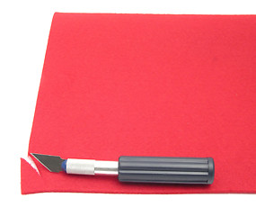 Image showing Felt cutting