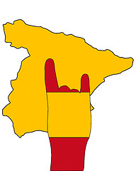 Image showing Spanish finger signal