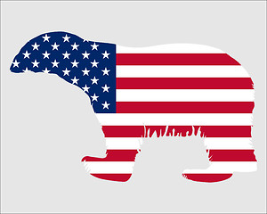 Image showing American polar bear