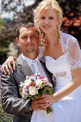 Image showing beautiful young wedding couple