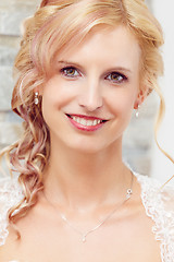 Image showing portrait of beautiful smiling bride