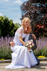 Image showing beautiful young wedding couple