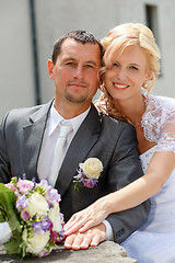 Image showing beautiful young wedding couple