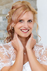 Image showing portrait of beautiful smiling bride