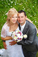 Image showing beautiful young wedding couple