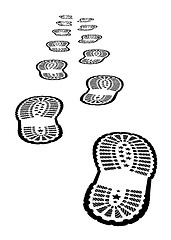 Image showing Shoe print