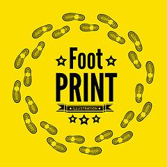 Image showing Shoe print