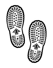 Image showing Shoe print