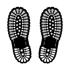 Image showing Shoe print