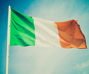 Image showing Retro look Irish flag