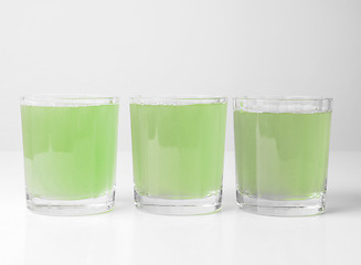 Image showing Green apple juice