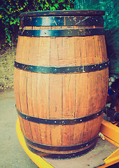 Image showing Retro look Barrel cask