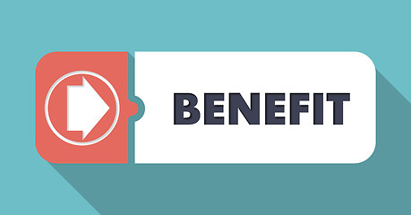 Image showing Benefit Concept in Flat Design.