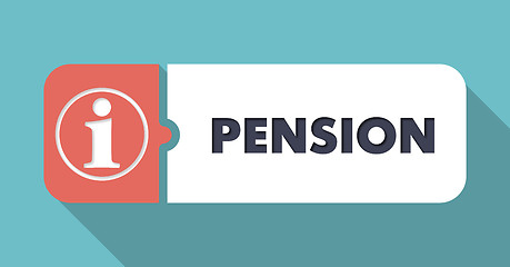 Image showing Pension Concept in Flat Design.