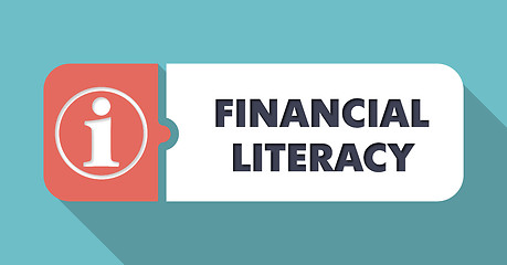 Image showing Financial Literacy Concept in Flat Design.