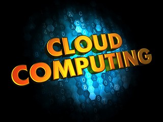 Image showing Cloud Computing on Digital Background.