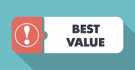 Image showing Best Value Concept in Flat Design.