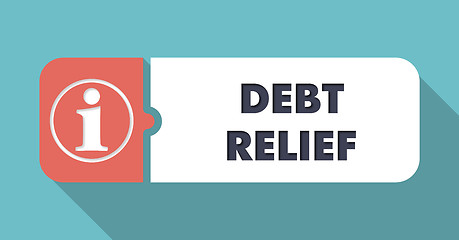 Image showing Debt Relief Concept in Flat Design.