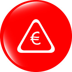 Image showing web icon on cloud with euro eur money sign